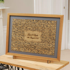 Jigsaw guest book frame