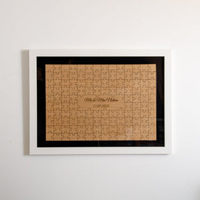 Jigsaw guest book frame