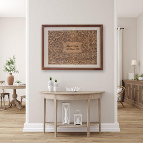 Jigsaw guest book frame