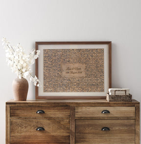 Jigsaw guest book frame